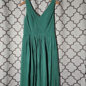 Boden Serena Swishy Emerald Green Dress, Size 6